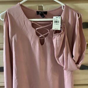 BCX long sleeve top with cutouts XS